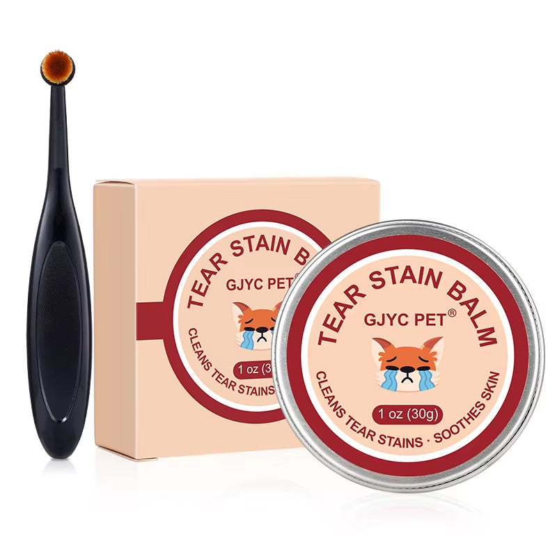 Natural Tear Stain Remover Balm for Dogs Cats Gentle Eye Care Soothing Skin Pet Lacrimal Gland Cleaning Cream