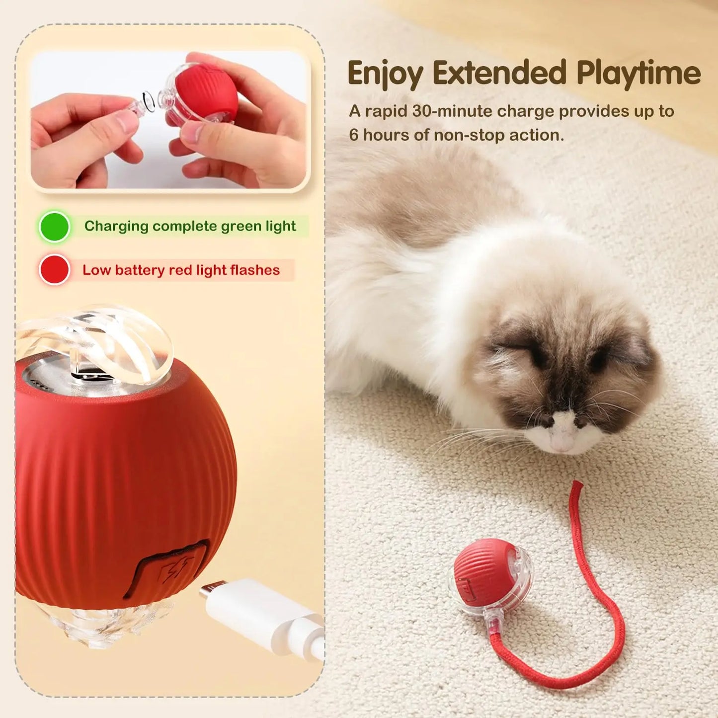 Pet Electronic Ball Toy