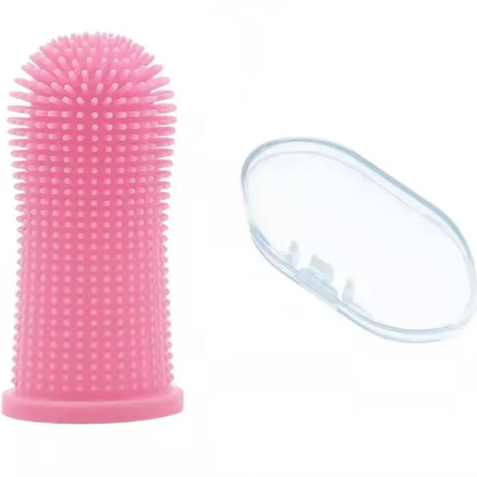 Dog Super Soft Pet Finger Toothbrush Teeth Cleaning Bad Breath Care Nontoxic Silicone Tooth Brush Tool Dog Cat Cleaning Supplies