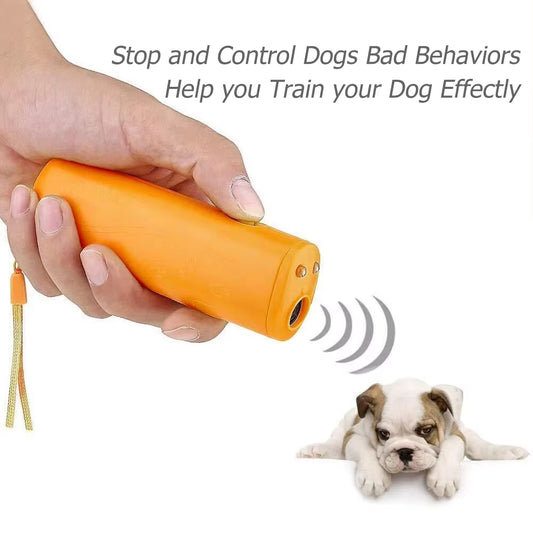 Ultrasonic Bark Arrester anti Bark Device Ultrasonic Dog Barking Control Stop Repeller Trainer Tool for Pets Training Supplies