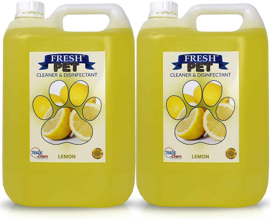 FRESH PET URINE SMELL ODOUR REMOVER 2 X 5L - TRADE Chem (LEMON)