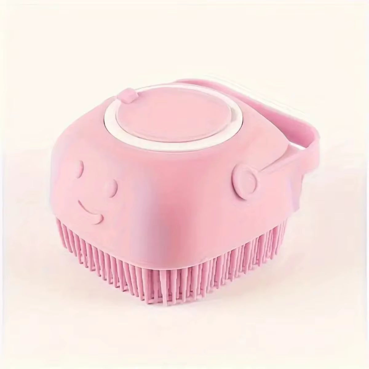 1Pc Soft Silicone Dog Bath Brush - Gentle Massage with Shampoo Dispenser - Efficient Cat Grooming Brush for a Paws-Itive Cleanin