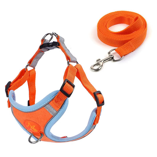 New Style Pet Dog Chest Strap Small Breed Anti-Lost Reflective Traction Rope Breathable and Comfortable Tank Top Traction Rope