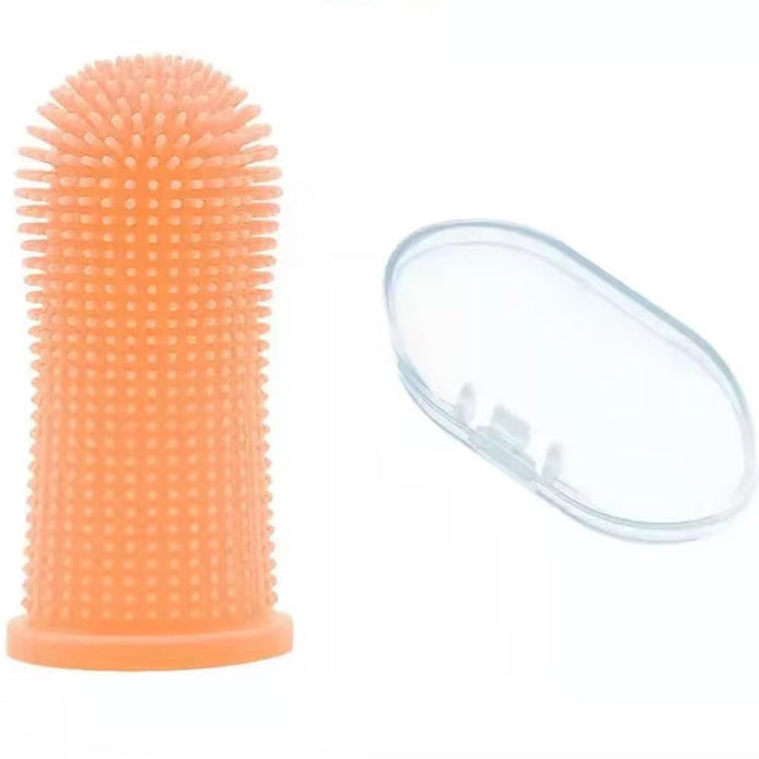 Dog Super Soft Pet Finger Toothbrush Teeth Cleaning Bad Breath Care Nontoxic Silicone Tooth Brush Tool Dog Cat Cleaning Supplies