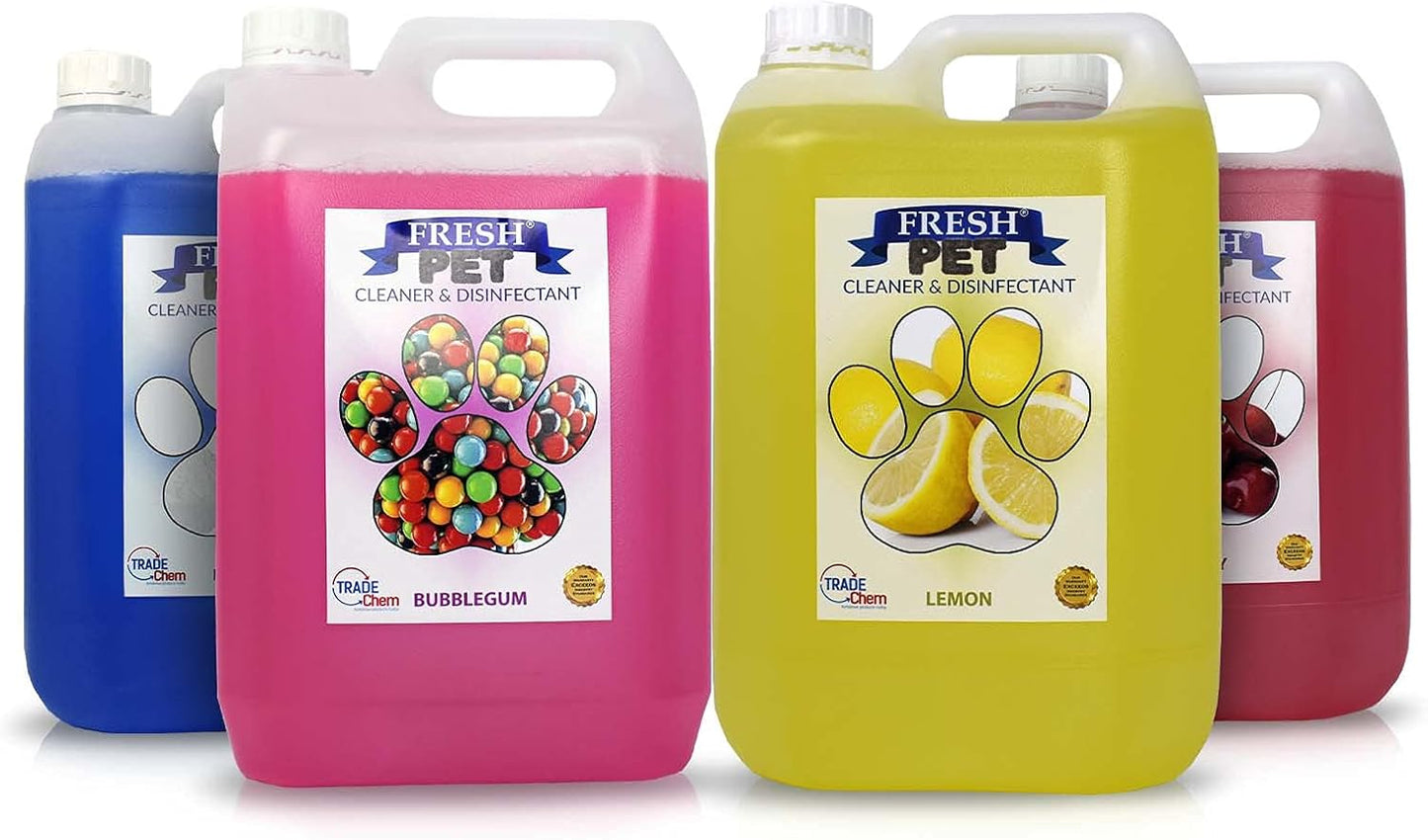 FRESH PET URINE SMELL ODOUR REMOVER 2 X 5L - TRADE Chem (LEMON)