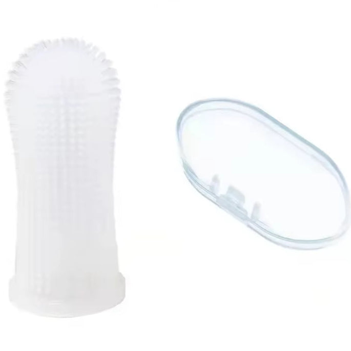 Dog Super Soft Pet Finger Toothbrush Teeth Cleaning Bad Breath Care Nontoxic Silicone Tooth Brush Tool Dog Cat Cleaning Supplies